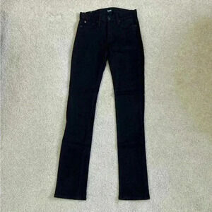 Hudson black tilda midrise straight jeans in size 24